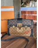 LOUIS VUITTON TRUNK IN DUAL TONED MONOGRAM CANVAS & LEATHER