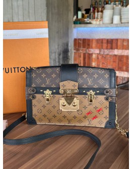LOUIS VUITTON TRUNK IN DUAL TONED MONOGRAM CANVAS & LEATHER
