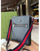GUCCI GG SUPREME CANVAS FLIGHT MESSENGER CROSSBODY BAG