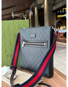 GUCCI GG SUPREME CANVAS FLIGHT MESSENGER CROSSBODY BAG