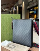 GUCCI GG SUPREME CANVAS FLIGHT MESSENGER CROSSBODY BAG