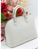 LOUIS VUITTON ALMA MM WHITE EPI LEATHER 