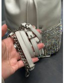 MIU MIU STARLIGHT CRYSTAL FRINGE BUCKET BAG WITH STRAP   