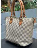 LOUIS VUITTON SALEYA IN DAMIER AZUR CANVAS HANDLE HANDBAG