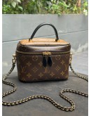 LOUIS VUITTON VANITY IN DUAL MONOGRAM CANVAS & GOLD HARDWARE