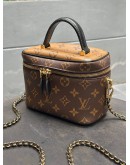 LOUIS VUITTON VANITY IN DUAL MONOGRAM CANVAS & GOLD HARDWARE