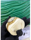 ROLEX LADY DATEJUST 18K 750 YELLOW GOLD DIAMOND BEZEL ROMAN WHITE DIAL REF 6927 26MM AUTOMATIC WATCH