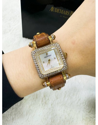 AP AUDEAMRS PIGUET DEVA GOLD LADIES DIAMONDS QUARTZ WATCH