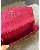 LOUIS VUITTON SARAH LONG WALLET IN HOT PINK MONOGRAM EMPREINTE LEATHER