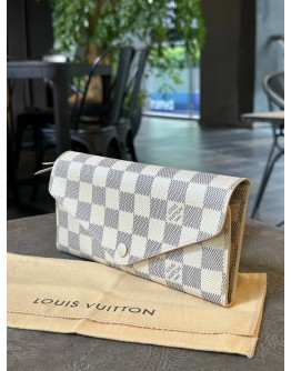 LOUIS VUITTON JOSEPHINE TRIFOLD LONG WALLET IN DAMIER AZUR