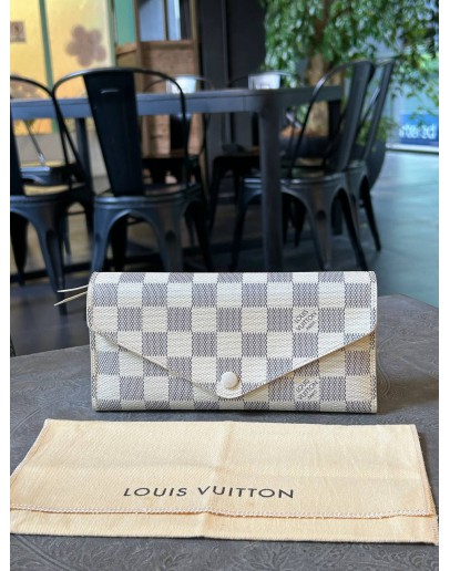 LOUIS VUITTON JOSEPHINE TRIFOLD LONG WALLET IN DAMIER AZUR