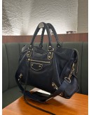 BALENCIAGA CLASSIC CITY AGED CALF LEATHER HANDBAG WITH SHOULDER STRAP