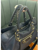 BALENCIAGA CLASSIC CITY AGED CALF LEATHER HANDBAG WITH SHOULDER STRAP