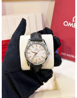 OMEGA SEAMASTER AQUA TERRA REF 231.13.39.21.02.003 WHITE DIAL 38.5MM AUTOMATIC WATCH