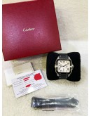 CARTIER SANTOS CHRONOGRAPH XL 4183 REF WSSA0017 WHITE DIAL 43.3MM X 51MM AUTOMATIC WATCH
