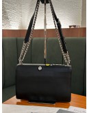 CHRISTIAN DIOR MEDIUM BLACK PATCHWORK DIORAMA BAG