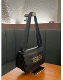 BALENCIAGA GOSSIP EMBOSSED CROCO LEATHER