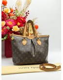 LOUIS VUITTON PALERMO MM SHOULDER BAG IN BROWN MONOGRAM CANVAS