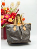 LOUIS VUITTON PALERMO MM SHOULDER BAG IN BROWN MONOGRAM CANVAS