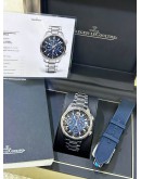 JLC JAEGER-LECOULTRE POLARIS PERPETUAL CALENDAR REF Q9088180 MOON FACE GRADIENT BLUE DIAL 42MM AUTOMATIC WATCH