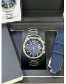 JLC JAEGER-LECOULTRE POLARIS PERPETUAL CALENDAR REF Q9088180 MOON FACE GRADIENT BLUE DIAL 42MM AUTOMATIC WATCH