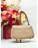 COACH CODY FLAP SHOULDER & CROSSBODY BAG IN BEIGE PEBBLED LEATHER