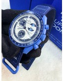 OMEGA X SWATCH BIOCERAMIC MOONSWATCH MISSON TO THE SUPER BLUE MOONPHASE