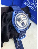 OMEGA X SWATCH BIOCERAMIC MOONSWATCH MISSON TO THE SUPER BLUE MOONPHASE