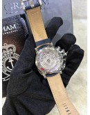 GRAHAM CHRONOFIGHTER VINTAGE GOLD EMERGENCY BLUE EDITION DIAL INALID WITH 1G 999 GOLD BAR REF 2CVAS.U20A 44MM AUTOMATIC WATCH
