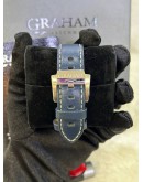 GRAHAM CHRONOFIGHTER VINTAGE GOLD EMERGENCY BLUE EDITION DIAL INALID WITH 1G 999 GOLD BAR REF 2CVAS.U20A 44MM AUTOMATIC WATCH