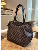 LOUIS VUITTON WESTMINSTER SHOULDER BAG IN DAMIER EBENE CANVAS