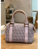 FENDI ZUCCHINO CANVAS MINI BOSTON BAG