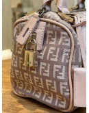 FENDI ZUCCHINO CANVAS MINI BOSTON BAG