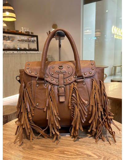 PRADA VINTAGE COWBOY FRINGE BAG