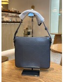 GUCCI SMALL MESSENGER BAG IN GREY GG EMBOSSED LEATHER