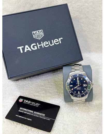 TAG HEUER AQUARACER 300M CALIBRE 5 REF WAN2111 BLUE DIAL 41MM AUTOMATIC WATCH