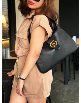 GUCCI APHRODITE MARMONT HOBO BAG IN BLACK  