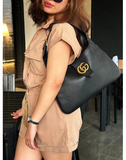 GUCCI APHRODITE MARMONT HOBO BAG IN BLACK  