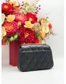 KATE SPADE CAREY SMALL FLAP SHOULDER BAG IN BLACK CALFSKIN LEATHER
