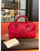 LOEWE AMAZONA HANDLE HANDBAG IN RED CHILLI
