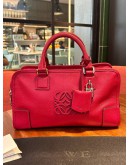 LOEWE AMAZONA HANDLE HANDBAG IN RED CHILLI