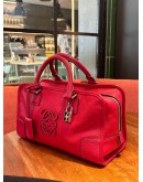 LOEWE AMAZONA HANDLE HANDBAG IN RED CHILLI