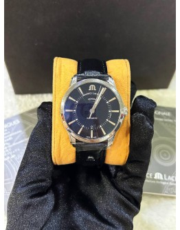 MAURICE LACROIX PONTOS DAY DATE BLACK DIAL REF PT6358 40MM AUTOMATIC WATCH