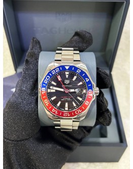 TAG HEUER AQUARACER PEPSI REF WAY201F BLACK DIAL 43MM AUTOMATIC WATCH