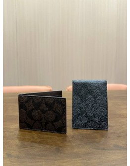 COACH ID INSERT HOLDER IN PEBBLE LEATHER 