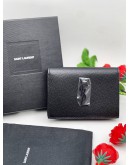 (BRAND NEW) YSL SAINT LAURENT GRAINED CALF LEATHER CARD HOLDER 