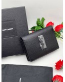 (BRAND NEW) YSL SAINT LAURENT GRAINED CALF LEATHER CARD HOLDER 