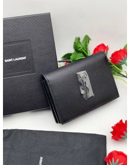 (BRAND NEW) YSL SAINT LAURENT GRAINED CALF LEATHER CARD HOLDER 