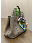 HERMÈS GARDEN PARTY 30 IN ETOUPE GRAINED NEGONDA LEATHER 