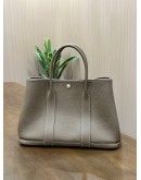 HERMÈS GARDEN PARTY 30 IN ETOUPE GRAINED NEGONDA LEATHER 